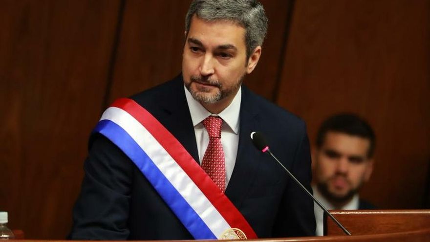 En la imagen, el presidente de Paraguay, Mario Abdo Benítez.