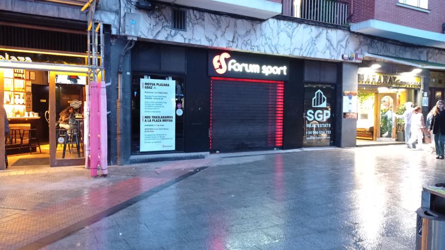 El Cine Astoria en la actualidad es una tienda de ropa y material deportivo