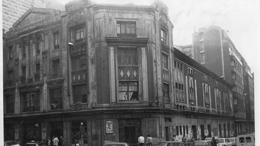 Cine Ideal Cinema de Bilbao, en una fotografía de 1981.