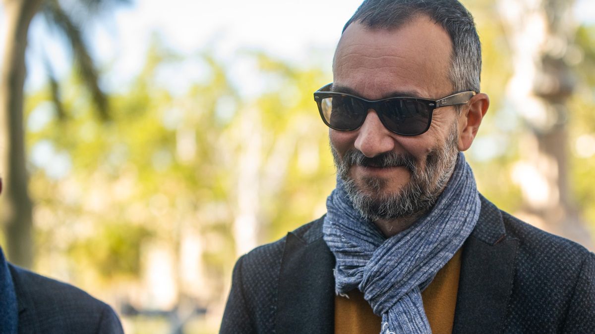 Domínguez, a su llegada al juicio