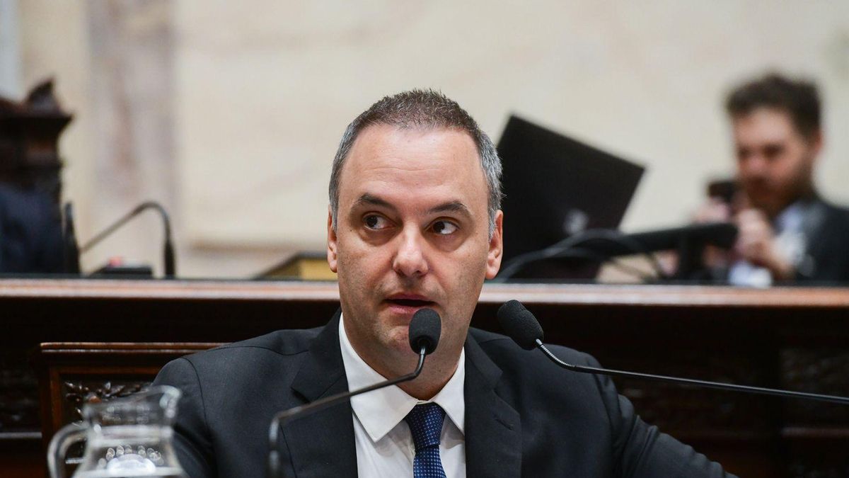 Manuel Adorni, durante la presentación de su informe de gestión en Diputados, el 29 de abril de 2026