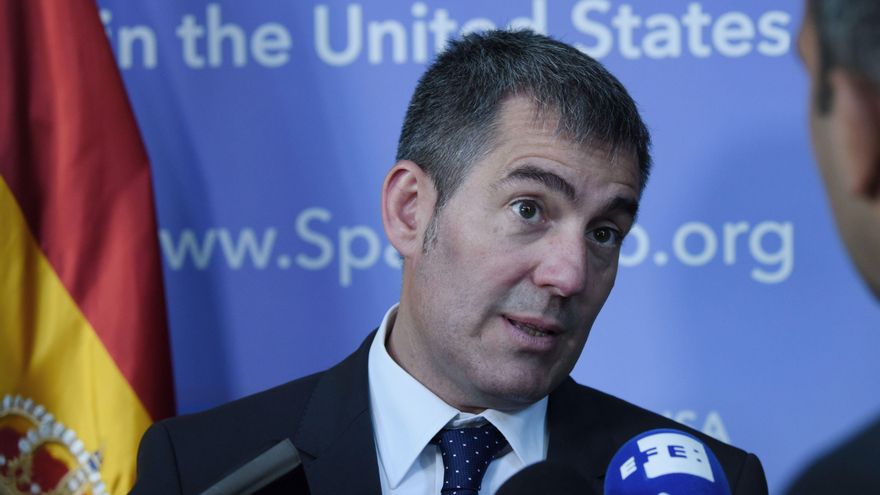 El presidente del Gobierno de Canarias, Fernando Clavijo, en su visita a los Estados Unidos.