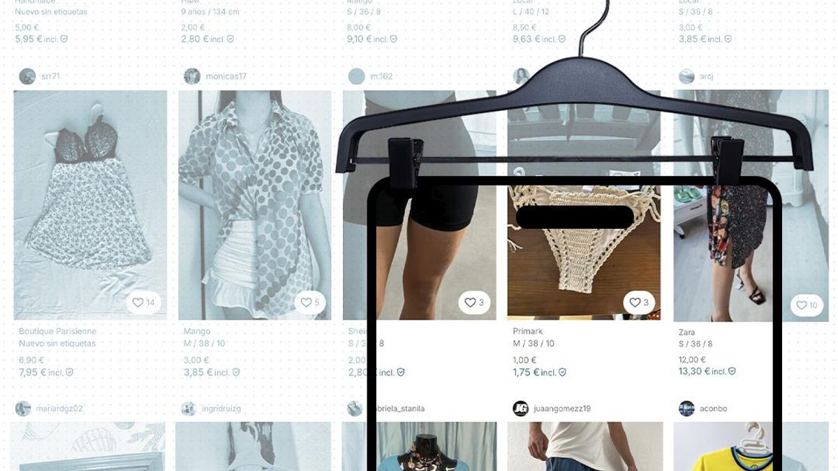 Apps de compraventa de ropa de segunda mano y su problema con la sostenibilidad.