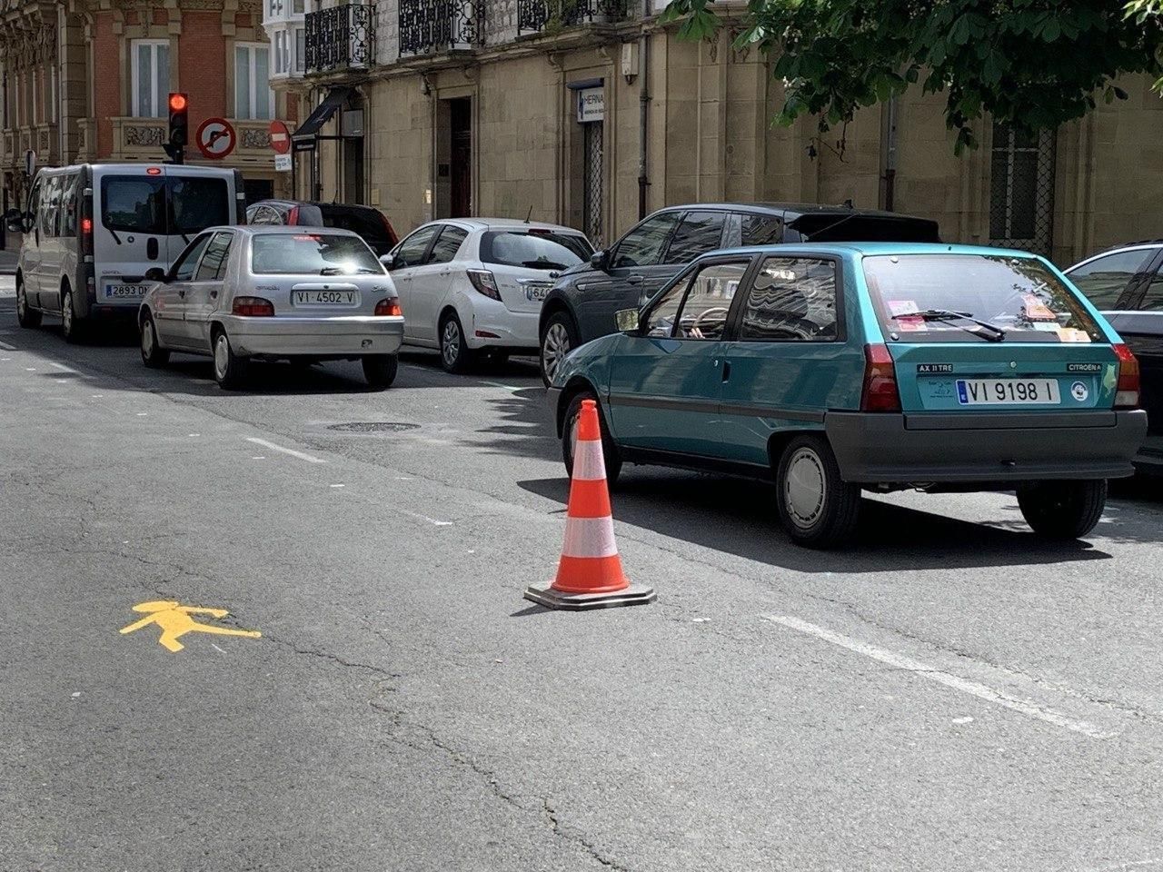 6 de mayo: carriles para peatones