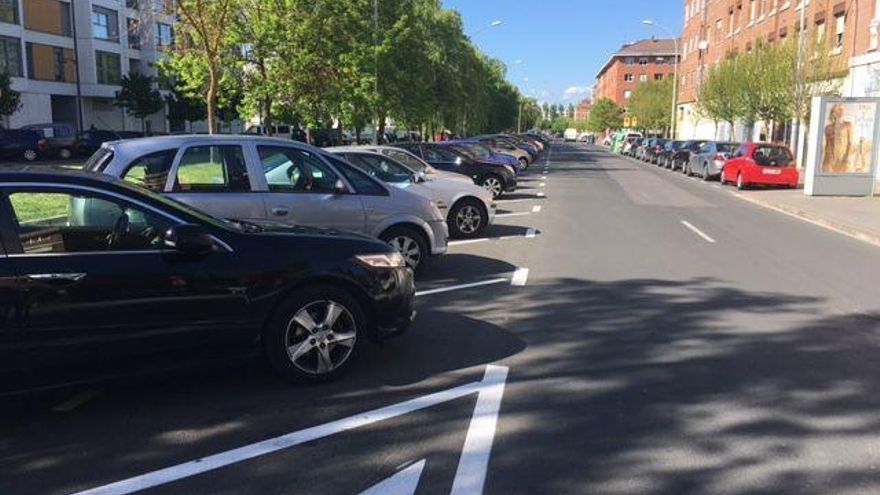 Imagen de un aparcamiento en Vitoria