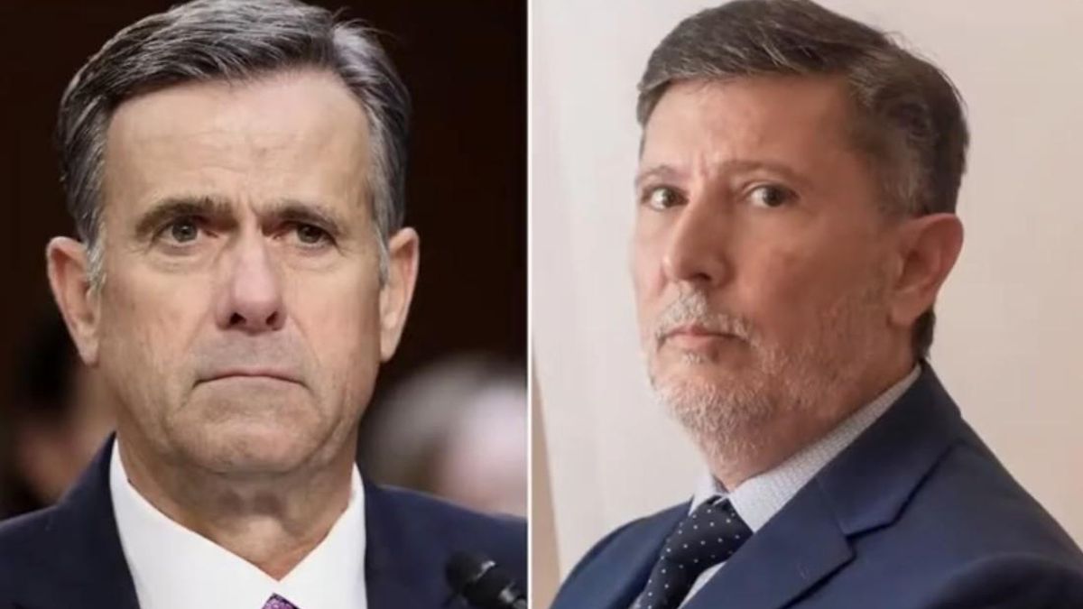 John Ratcliffe, el director de la CIA, y Cristian Auguadra.