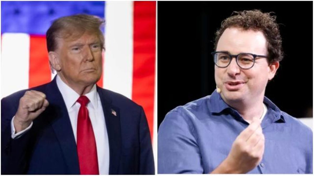 Donald Trump y Dario Amodei, cofundador de Anthropic