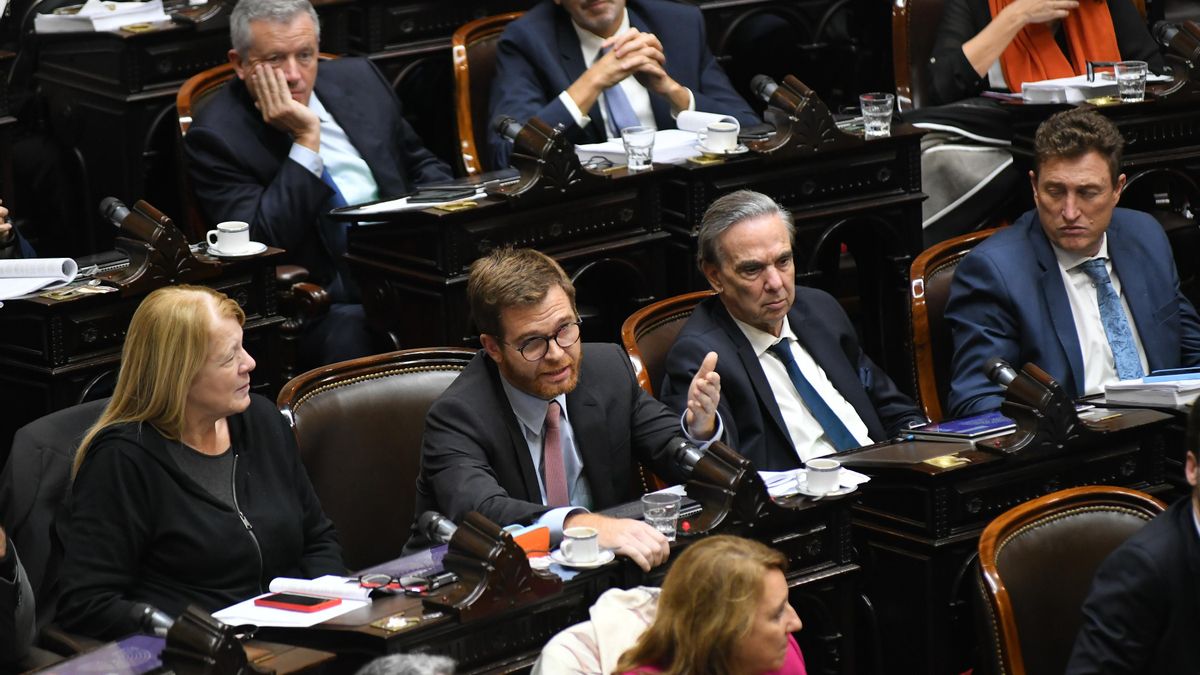 El diputado Nicolás Massot durante el debate del proyecto de Ley de Medidas Fiscales, Paliativas y Relevantes.