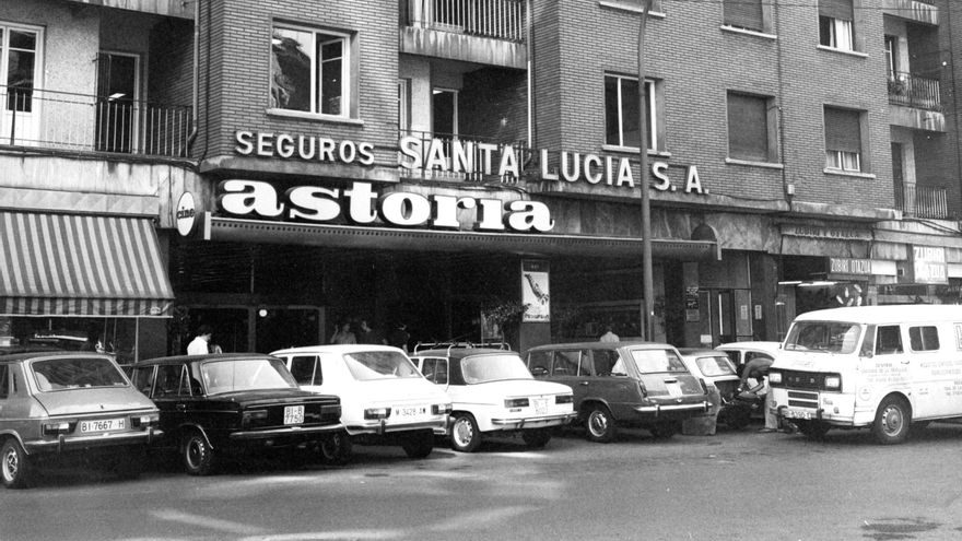 El Cine Astoria de Bilbao en una foto tomada en 1975.