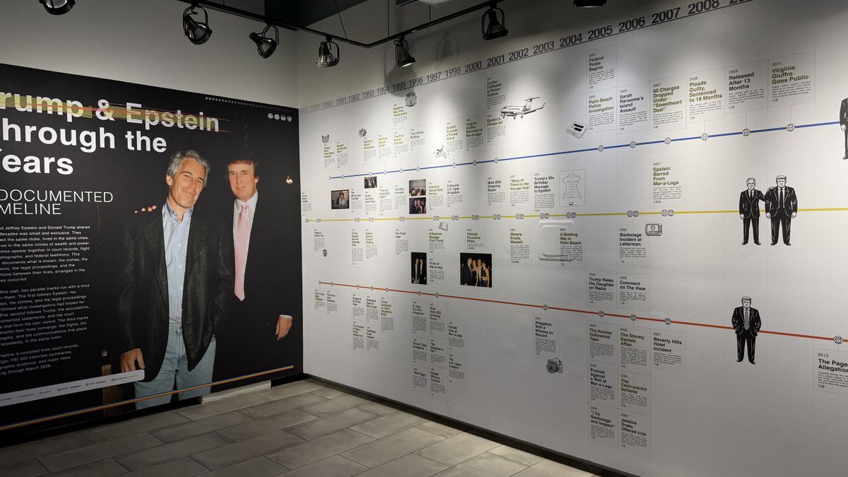 El Donald J. Trump and Jeffrey Epstein Memorial Reading Room, en Nueva York.