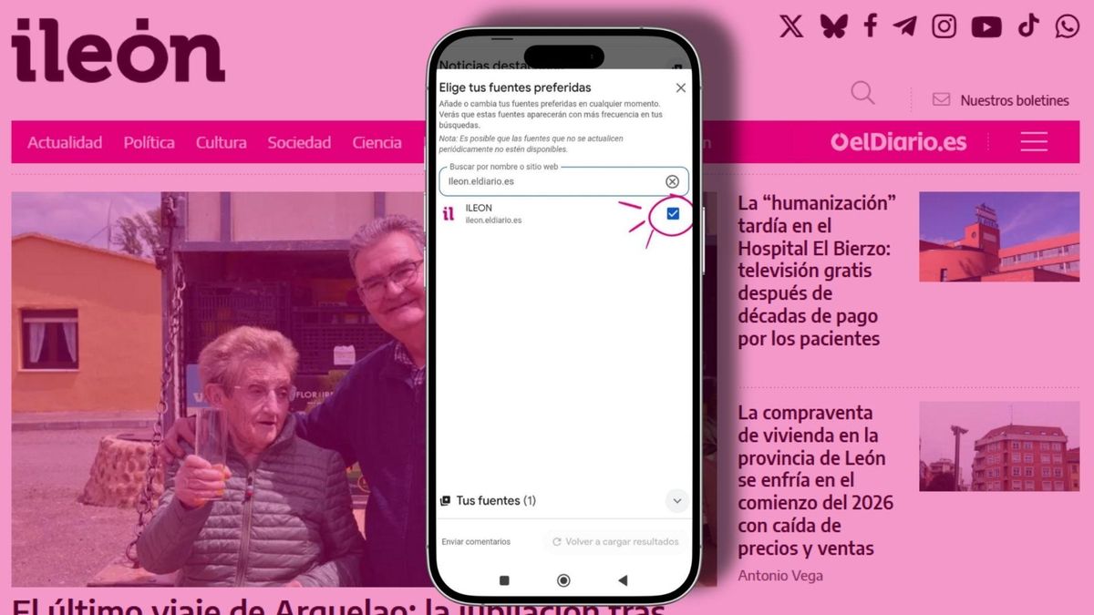 Elige ILEÓN como fuente preferida en Google.