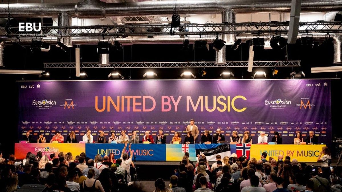 Imagen de la rueda de prensa de la segunda semifinal de Eurovisión 2024