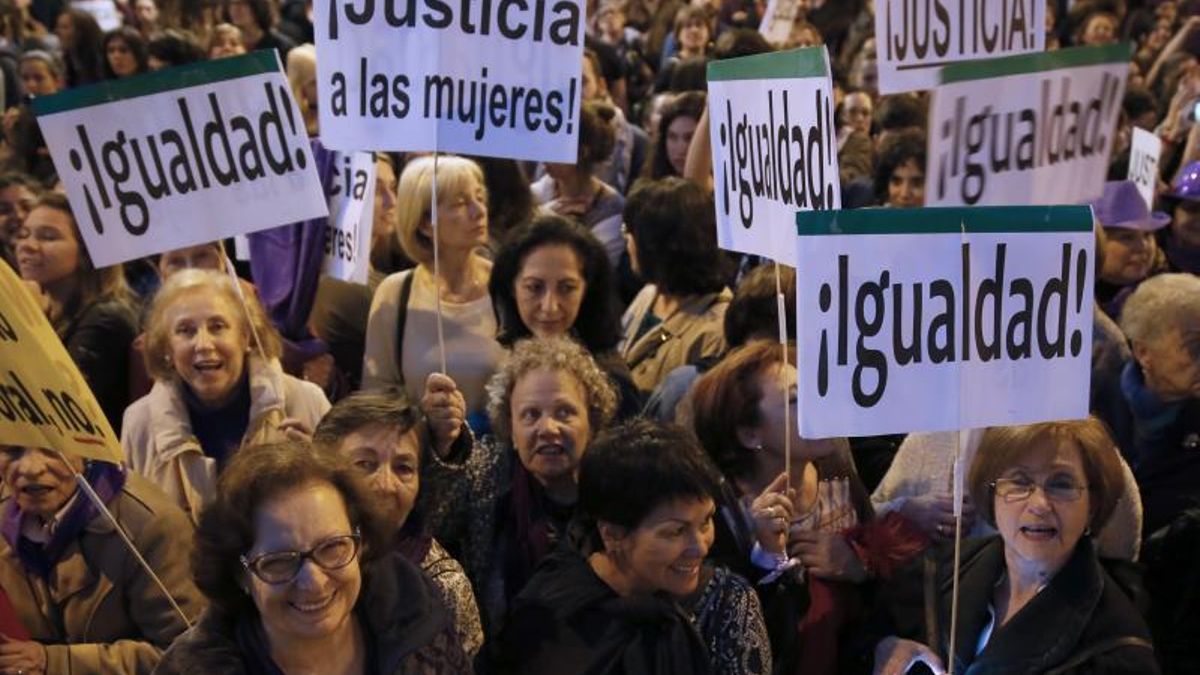 Una concentración de un 8 de marzo. EFE/Archivo