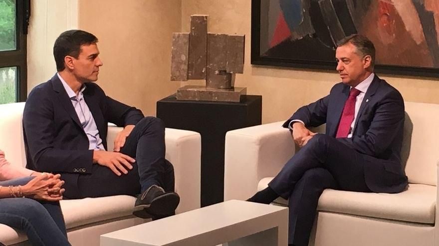 Iñigo Urkullu y Pedro Sánchez, el 20 de julio de 2017