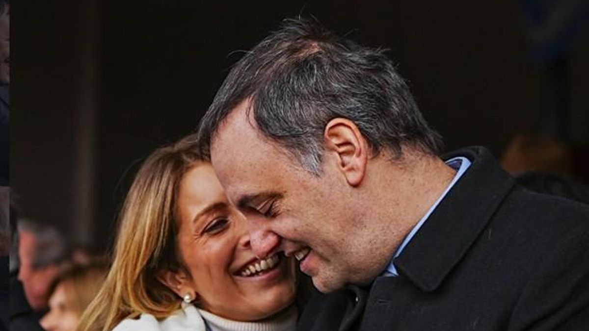 Manuel Adorni y Bettina Angeletti en la Exposición Rural, el 26 de julio de 2025