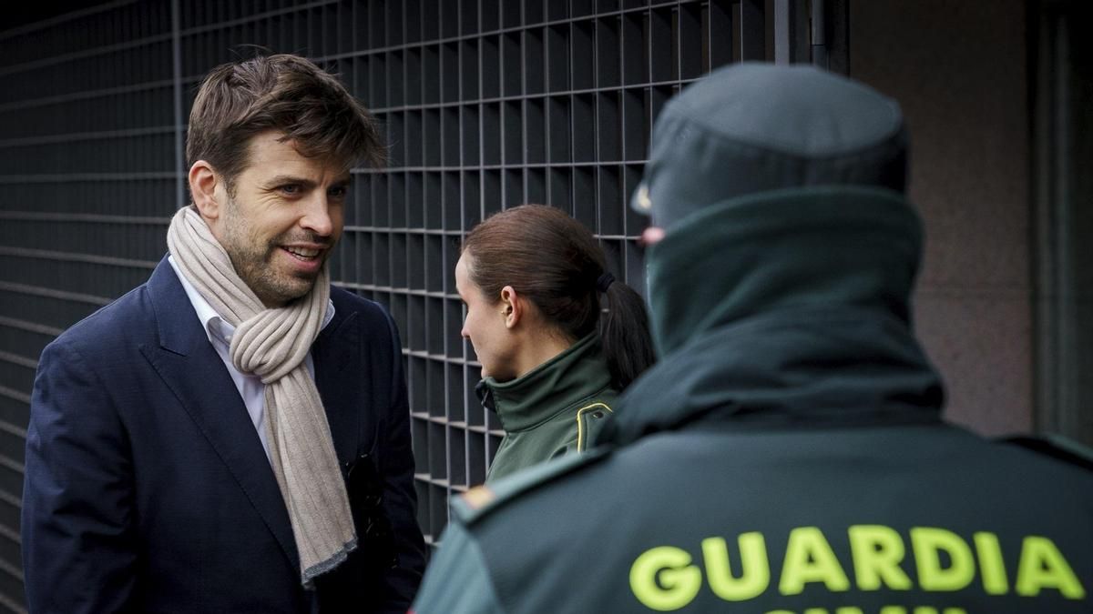 El exfutbolista del FC Barcelona y empresario Gerard Piqué, el 14 de marzo de 2025, a su llegado al juzgado.