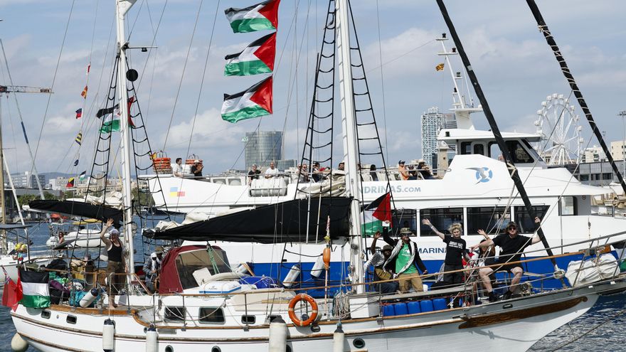 La Global Sumud Flotilla vuelve a zarpar hacia Gaza después de haber tenido que regresar a Barcelona por el mal tiempo