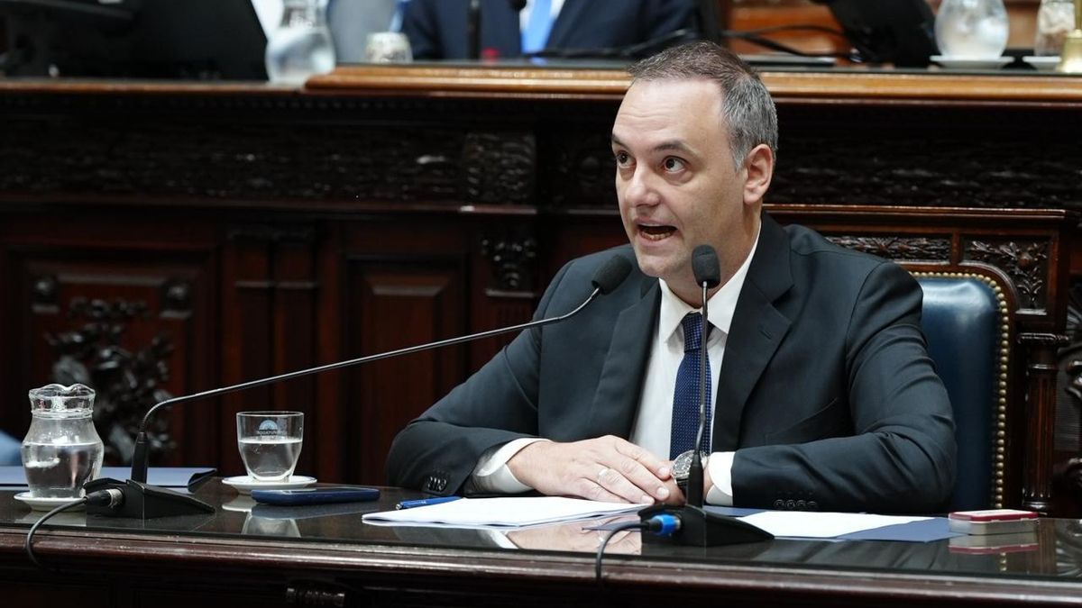 Manuel Adorni en el Congreso durante su informe de gestión, el pasado 29 de abril.