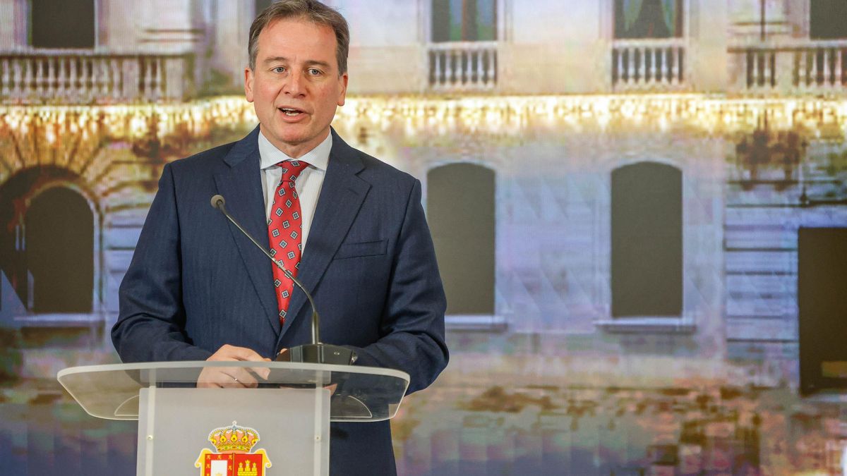 El presidente de la Diputación Provincial de Burgos, Borja Suárez en una imagen de archivo. 