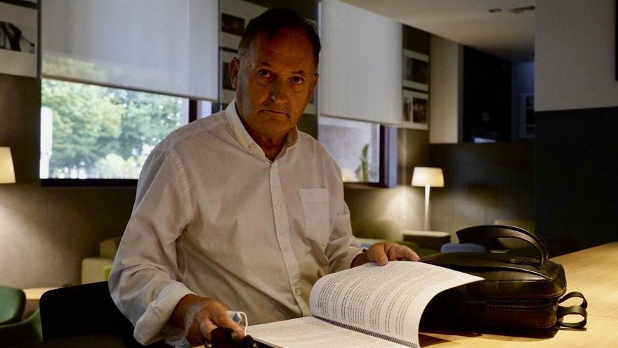 Mariano Camio, exalcalde de Getaria condenado por el 'caso Balenciaga, durante la entrevista