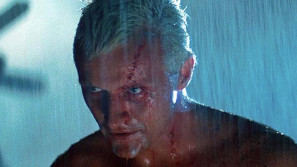 Una toma de la escena final de la película "Blade Runner".