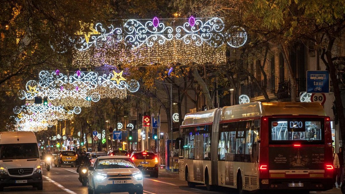 Decoración navideña en la calle en España