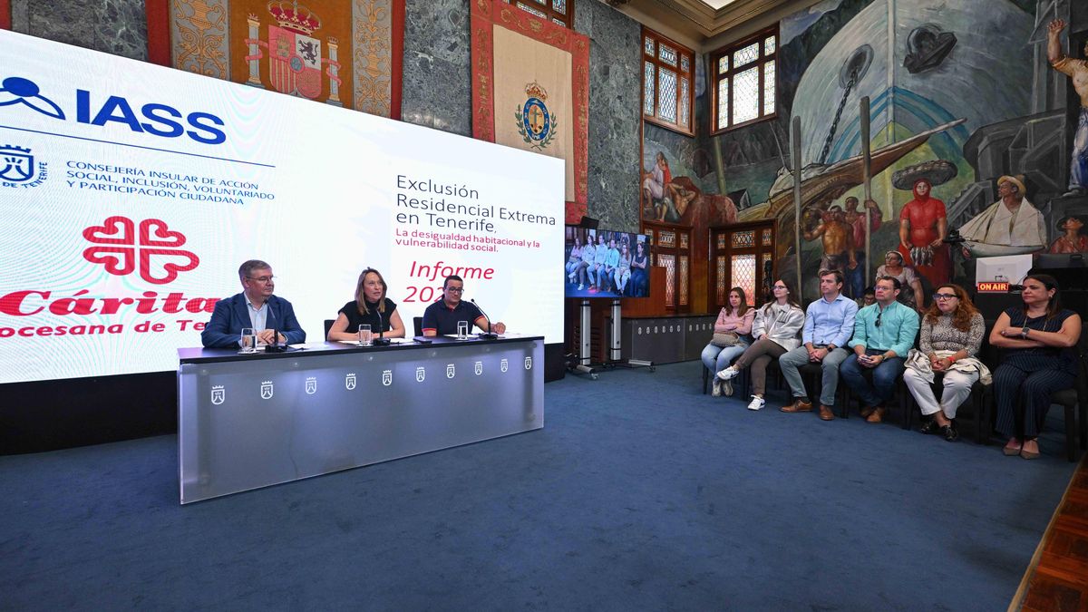 Presentación en el Cabildo de Tenerife de la sexta edición del informe Exclusión Residencial Extrema en la isla.