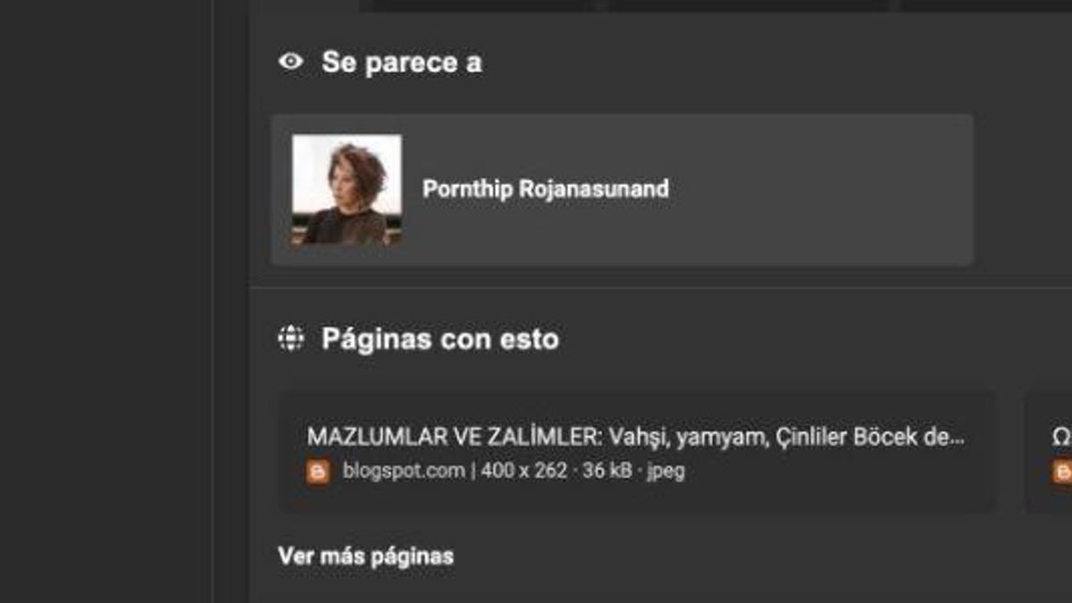 A través de Bing hemos podido confirmar quién es la persona que aparece en las fotos