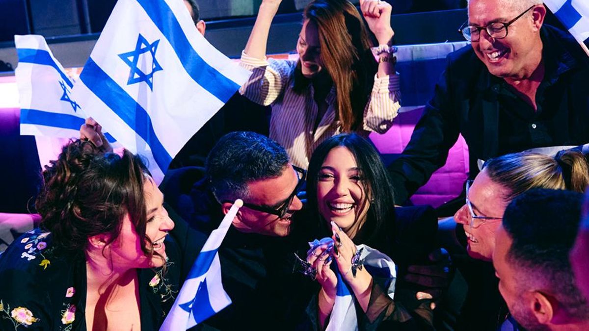 Yuval Raphael y la comitiva de Israel en Eurovisión 2025