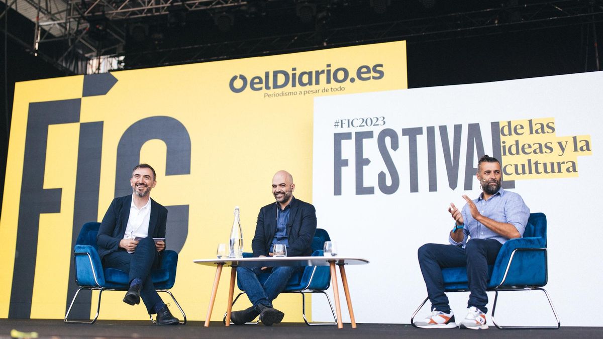 Ignacio Escolar, Roberto Saviano y Nacho Carretero