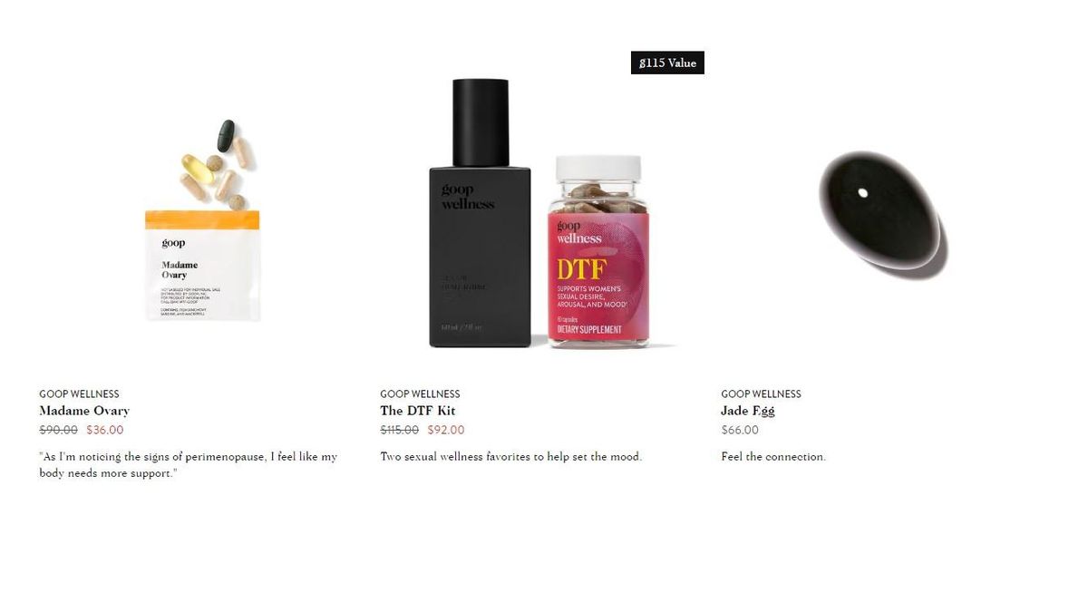 Goop, la máxima expresión de la deriva de la industria 'wellness'.